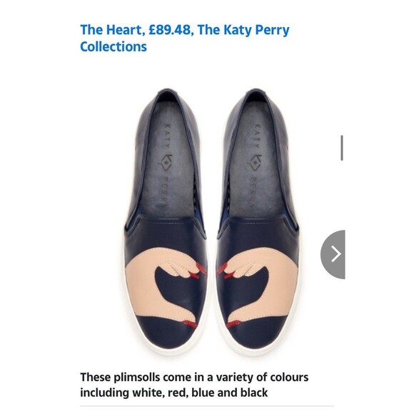 Katy Perry RARE DISCONTINUED The Heart Slip On Leather Shoes - Picture 7 of 8